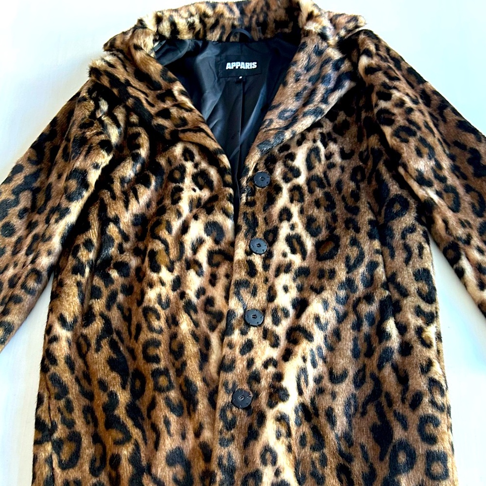 Tikka Leopard APPARIS Faux Fur Coat